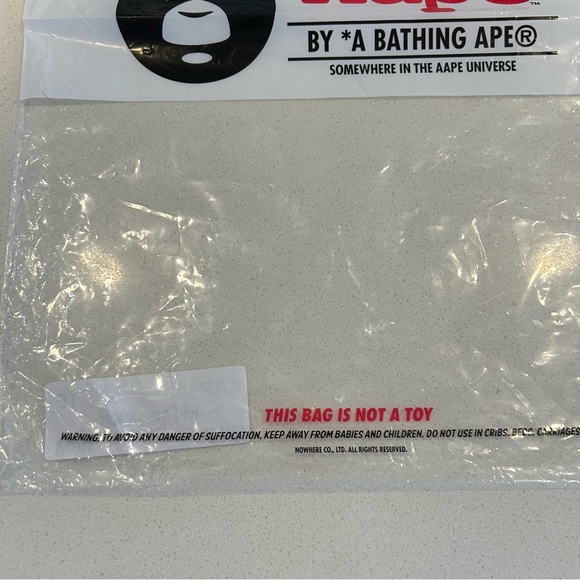 AAPE Zip Top Plastic Bag - Picture 8 of 9